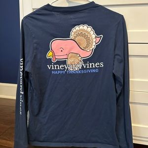 Vineyard Vines Happy Thanksgiving Long Sleeve Tee